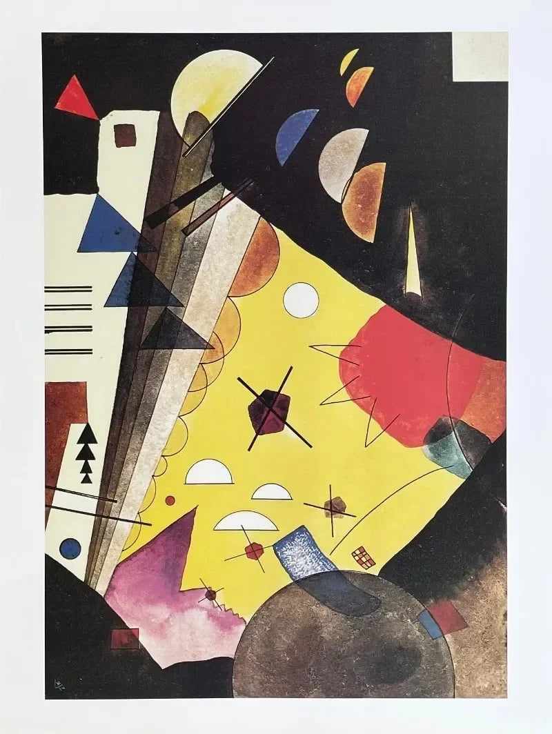Wassily Kandinsky Descomposición Geométrica Equilibrio Póster Retro Pinturas sobre Lienzo Cuadros de Pared Decoración para el Hogar Museo