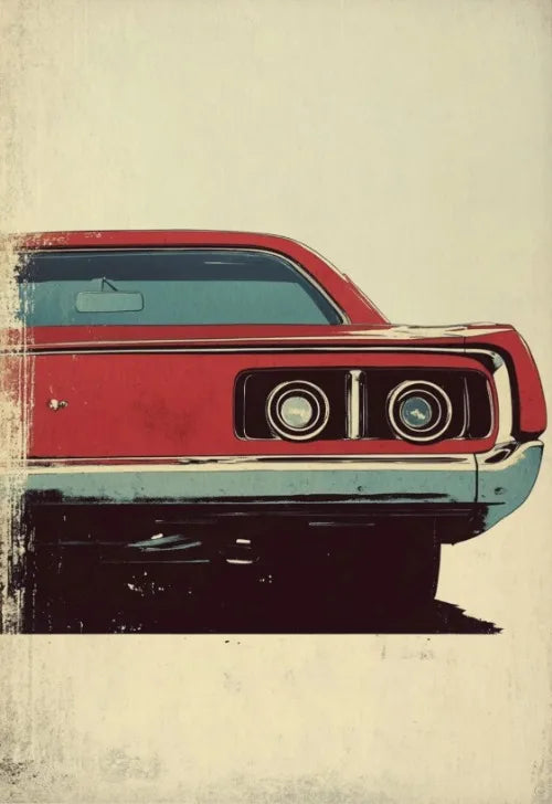 Retro Muscle Car 70s Auto Poster Classic German Car Poster Vintage Wall Art Unique Room Decoration Canvas Painting for Home Room
