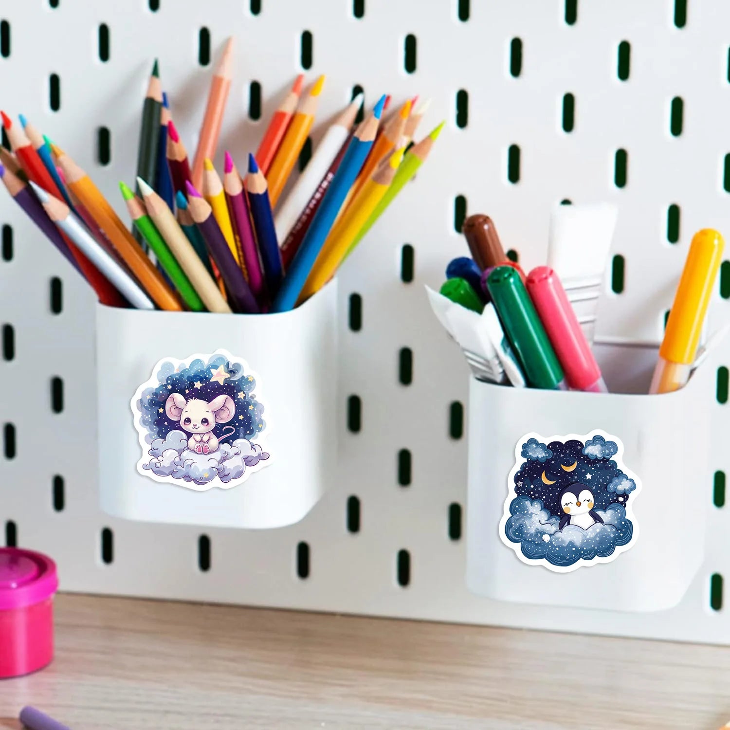 50/100PCS Autocollants Animaux de Dessins Animés Fantastiques Graffiti Décoratifs pour Guitare Ordinateur Portable Bagages DIY Autocollants Étanche