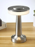 Lámpara de mesa LED retro para bar, lámpara de mesa de café recargable con sensor táctil inalámbrica, luz nocturna para restaurante, decoración de sala de estar