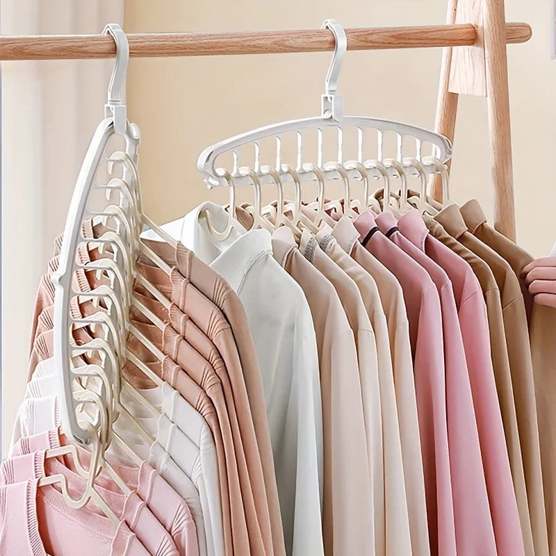 ¡1 Percha multiorificio que ahorra espacio! Plegable para el hogar/dormitorio/viajes – Apta para pantalones/camisas/faldas