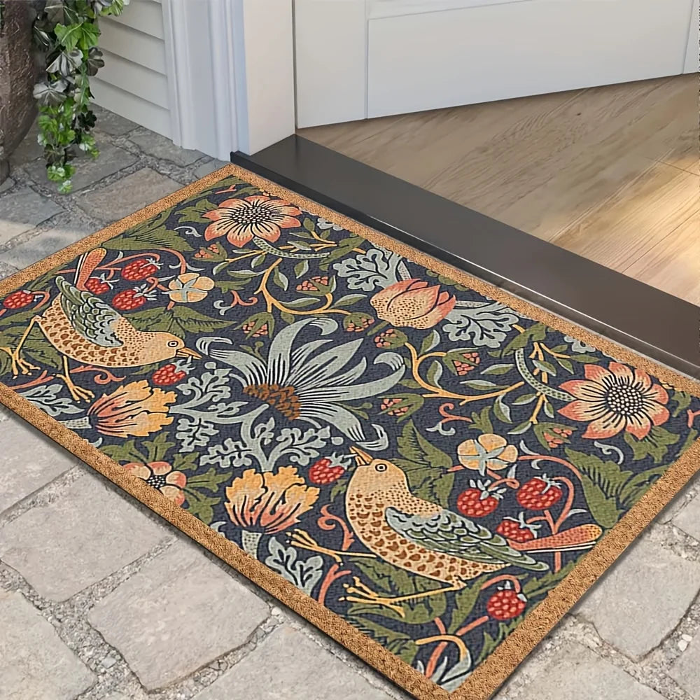 VIKAMA Alfombra vintage Alfombra de jardín premium Alfombrilla de bienvenida Alfombra de exterior para dormitorio Alfombra para sala de estar Decoración del hogar