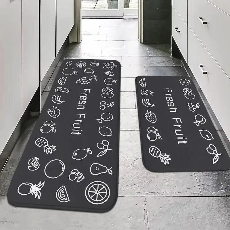 Alfombrillas de Cocina de Estilo Rústico Americano VIKAMA, Antideslizantes, Absorbentes, Decorativas con Bendiciones, Alfombra para Pasillo o Fregadero, Decoración del Hogar