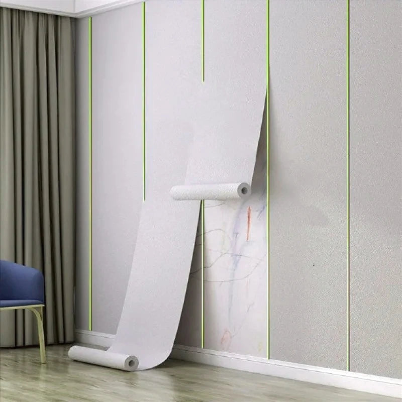 2.8/10m 3D Thicken self-adhesive wallpaper linen plain Diatom Mud wall stickers color decor renovation anti-collision Home Decor