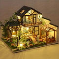 1 unidad, casa de muñecas de madera DIY, kit de modelo de montaje, rompecabezas 3D, regalos de cumpleaños y Navidad para adolescentes y adultos, micro modelo de decoración del hogar