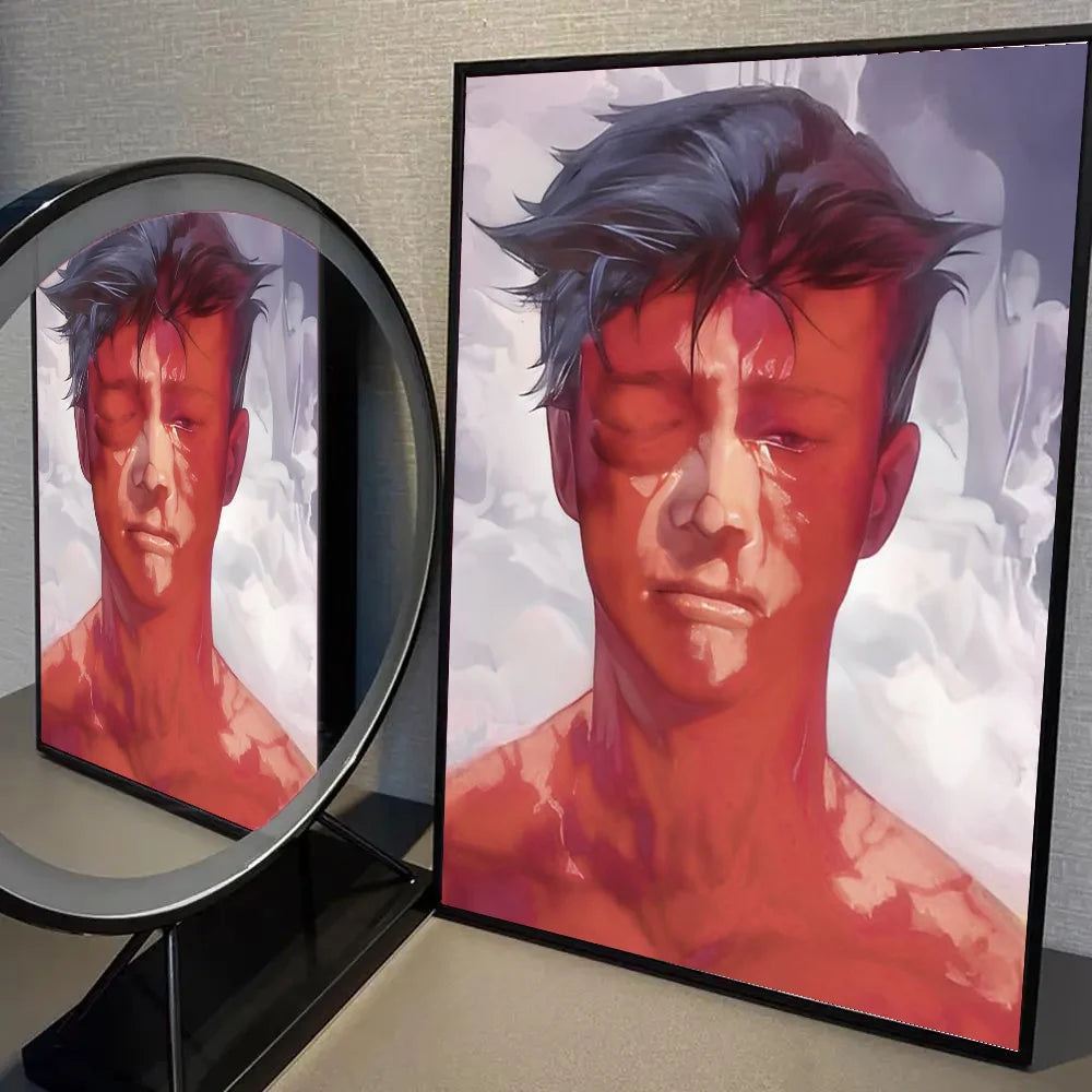 Super-Man Us Anime I-Invincible Affiches HD Posters Décoration de Maison Bar Café Peinture Murale Art Photo
