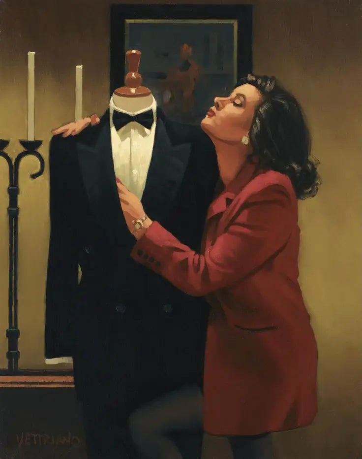 Jack Vettriano Classic Sexy Woman Portrait Nude Lover Poster Vintage Canvas Painting Wall Art Picture Erotic Home Room Decor