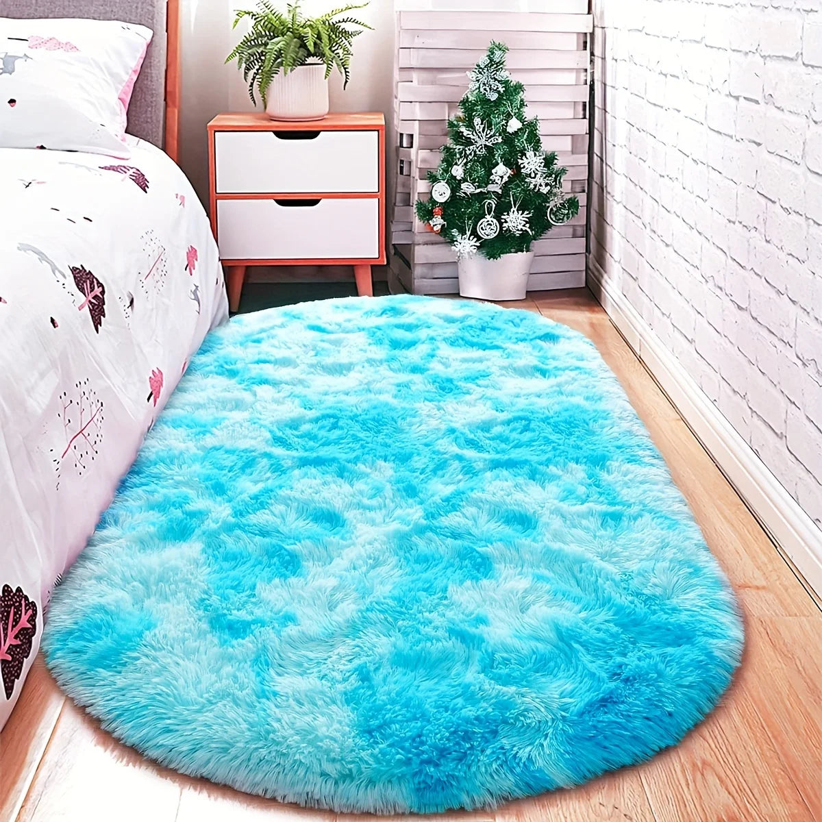 VIKAMA Alfombra de Seda Gris Densa Alfombra Cálida de Invierno para Dormitorio Alfombras de Cabecera Sala de Estar Sofá Alfombra Larga de Pelo Suave Tapete para el Hogar