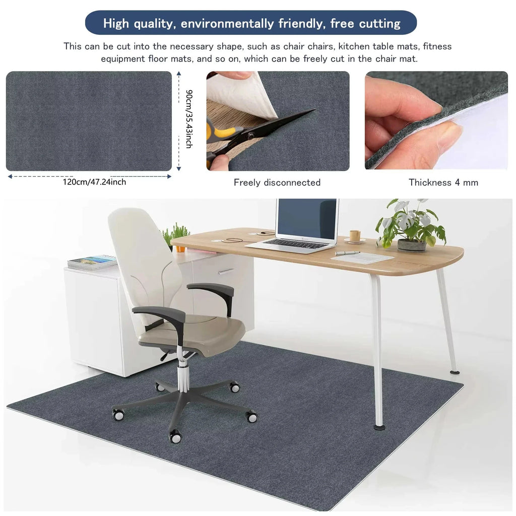 Alfombra de estudio VIKAMA, resistente a las manchas y al desgaste, alfombra para silla giratoria, alfombra para área de aprendizaje, decoración del hogar