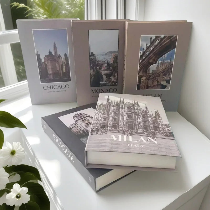 Tokyo Paris Fake Books Decorations Fashion Decorative Books Home Decor Luxury Book Box Coffee Table Bedroom Interior Ornaments