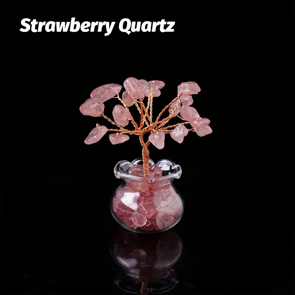 Amethyst Crystal Gravel Tree: Handmade Copper Wire, Healing Stones, Miniature Home Decoration meditation  decoracion