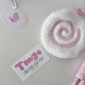 Lindo posavasos de felpa con forma de pez rosa para niña, accesorio de fotografía, posavasos grueso con aislamiento, regalos de decoración para el hogar