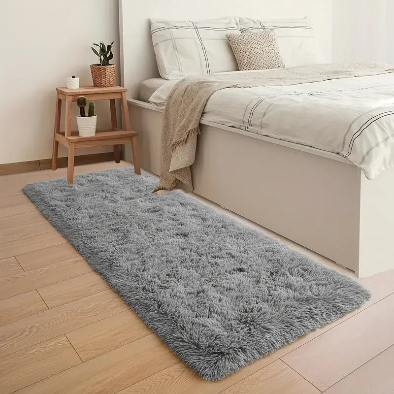 Alfombra de pelo largo suave y esponjosa VIKAMA, fácil de cuidar y lavable a máquina, para sala de estar, sofá, alfombra de cabecera para decoración del hogar.