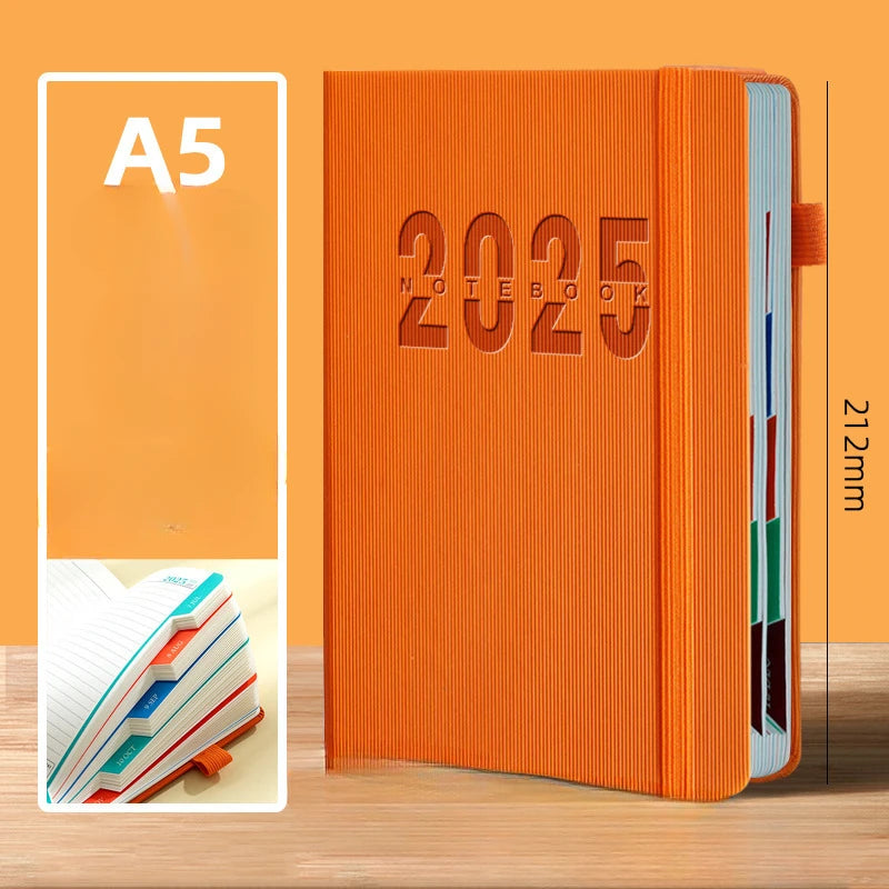 Agenda 2025 "Une Page Par Jour" pour l'autodiscipline et la gestion du temps, 400 pages