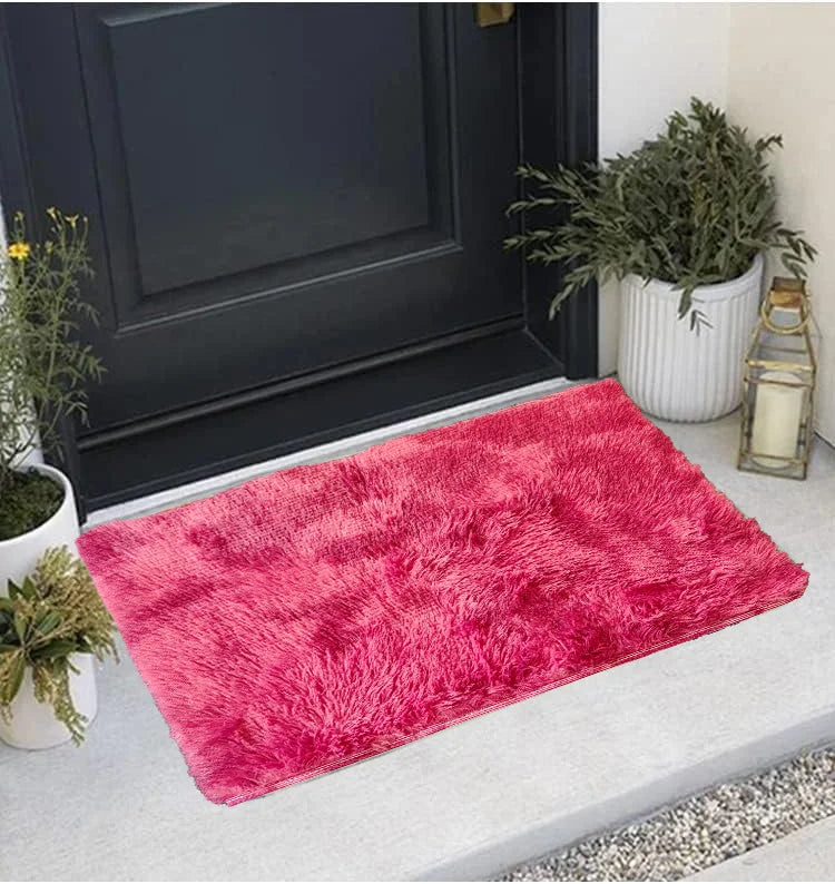 VIKAMA 40*60 Felpudo Alfombrilla de Bienvenida Alfombra Suave para Sala de Estar Alfombra para Dormitorio Suave Alfombrilla Cálida de Invierno Alfombra de Habitación Decoración del Hogar