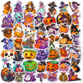 10/30/50pcs Cool Cartoon Halloween Witch Waterproof Stickers Decoration Decals Motorcycle Laptop Phone Luggage Car Sticker Toy
