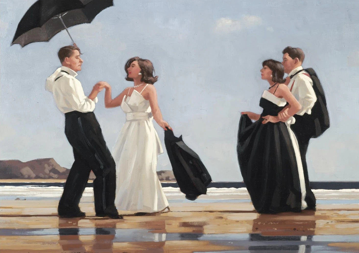 Jack Vettriano Classic Sexy Woman Portrait Nude Lover Poster Vintage Canvas Painting Wall Art Picture Erotic Home Room Decor