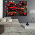 Póster clásico de Michael Schumacher de F1, arte de pared, impresiones en lienzo HD, para sala de estar, dormitorio, decoración de club