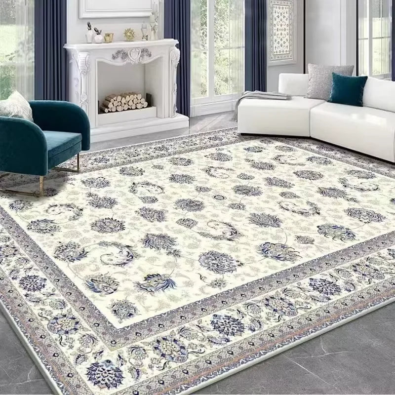 Alfombra estilo persa VIKAMA para sala de estar, alfombra grande lavable a máquina para dormitorio, decoración del hogar, alfombra para exteriores