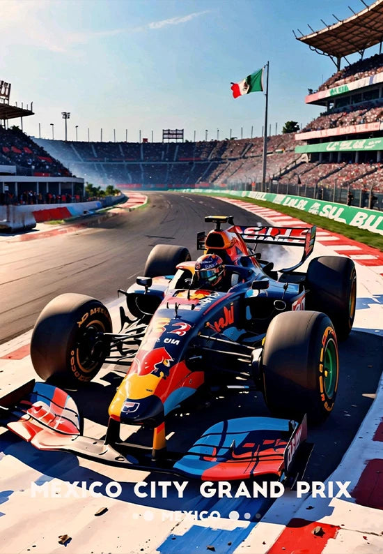 Iconic Formula 1 Racing Grand Prix Poster F1 Super Cars Aesthetic Wall Decor Racing Car Fans Home Room Wall Art Canvas Painting