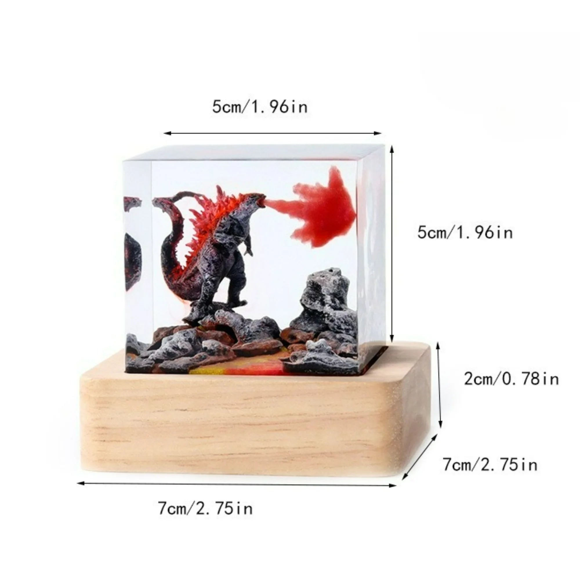 Luz de mesa de resina con organismo de exploración de lecho marino, 2 buzos, luz de mesa de resina, luz nocturna de buzo de aguas profundas, decoración de escritorio de oficina y dormitorio