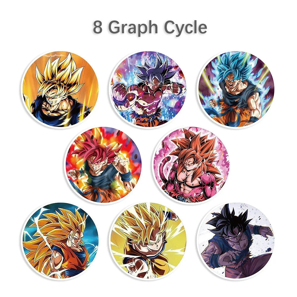 500 autocollants Anime Dragon Ball pour sceller, autocollants Guko mignons de dessin animé, ronds, pour décorer albums, agendas, étiquettes, graffitis