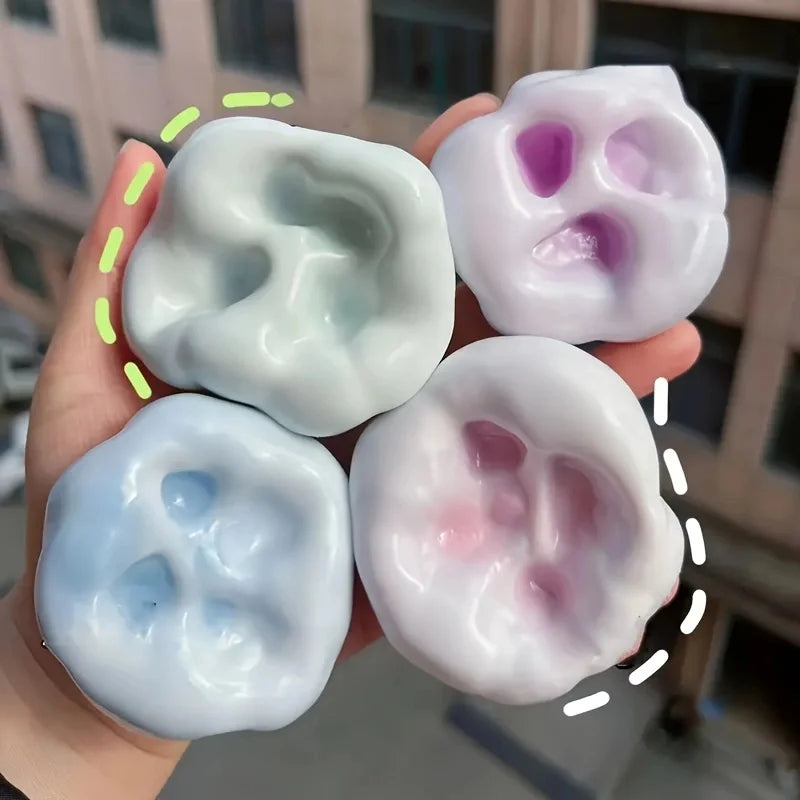 1 unidad de bola de gelatina de hielo fluida Squishy, juguete blando para apretar, juguetes sensoriales antiestrés para niños y adultos, regalo de fiesta, juegos de entretenimiento novedosos
