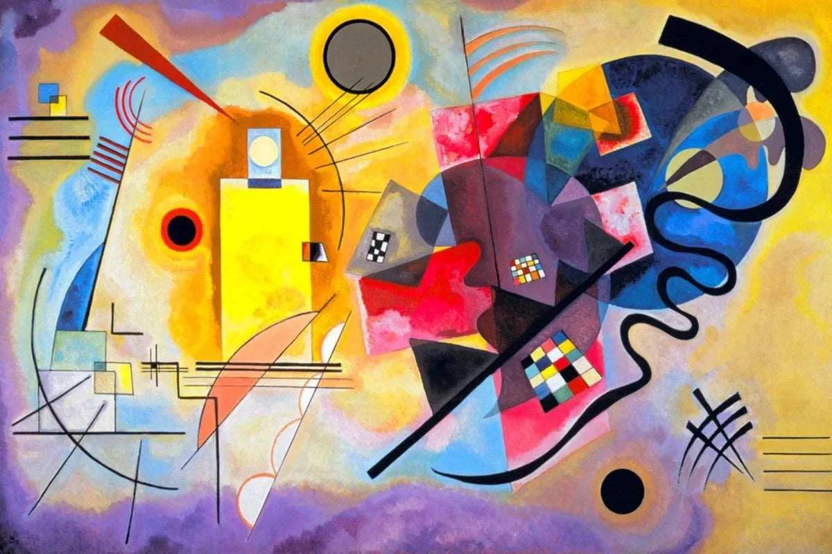 Wassily Kandinsky Descomposición Geométrica Equilibrio Póster Retro Pinturas sobre Lienzo Cuadros de Pared Decoración para el Hogar Museo