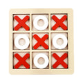 Jeu de puzzle en bois de Tic Tac Toe pour deux joueurs, jeu de société interactif de logique et de stratégie, cadeau d'anniversaire pour garçons et filles, pour fêtes de famille