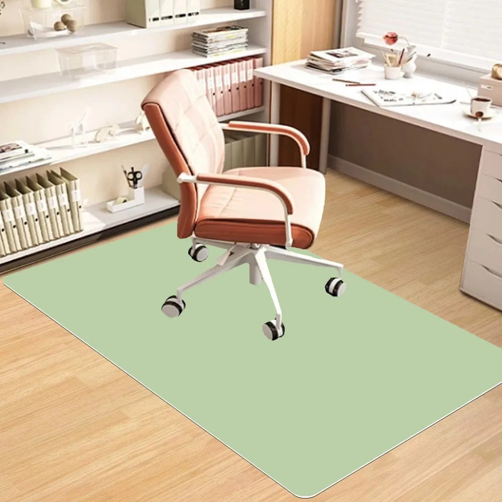 VIKAMA Alfombra de oficina de estilo escandinavo, silenciosa, resistente a las manchas, para silla de ruedas, estudio, oficina en casa, resistente al desgaste.