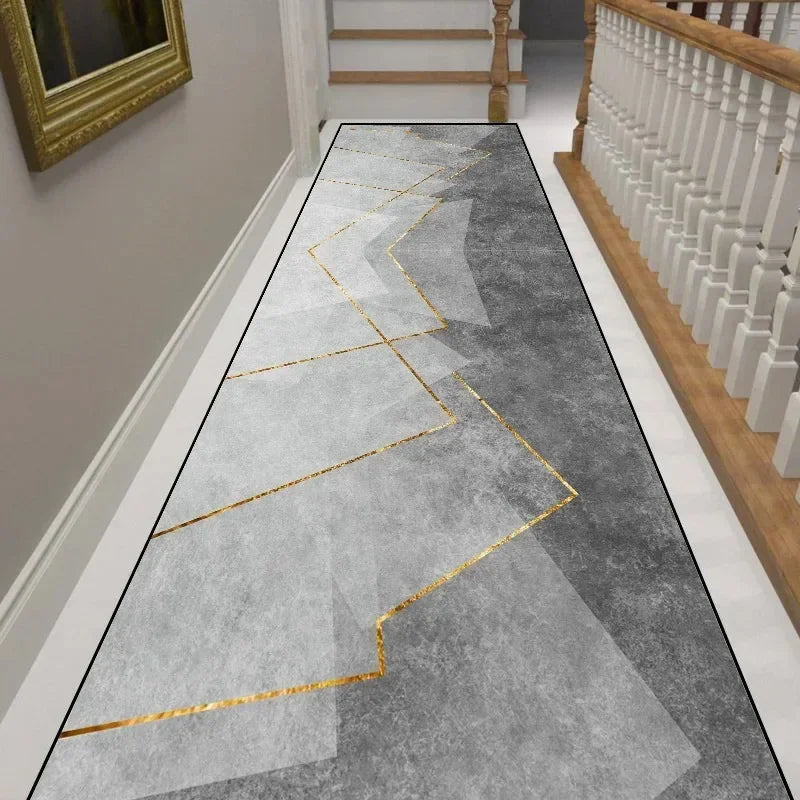 Alfombra de pasillo minimalista moderna VIKAMA, alfombra antideslizante para pasillos, alfombrilla para sala de estar, decoración del hogar