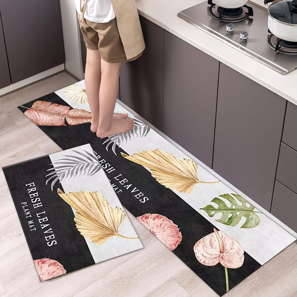 Alfombra de suelo de cocina VIKAMA, alfombra de entrada para sala de estar y dormitorio, decoración del hogar, alfombra larga pequeña para pasillo de lavadero