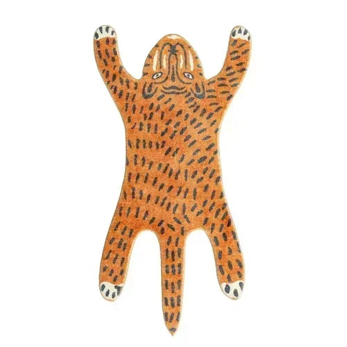 Alfombra de leopardo de dibujos animados VIKAMA para frío y calor, decoración del hogar, alfombrilla de felpa para dormitorio, alfombrilla para zona de descanso de sala de estar