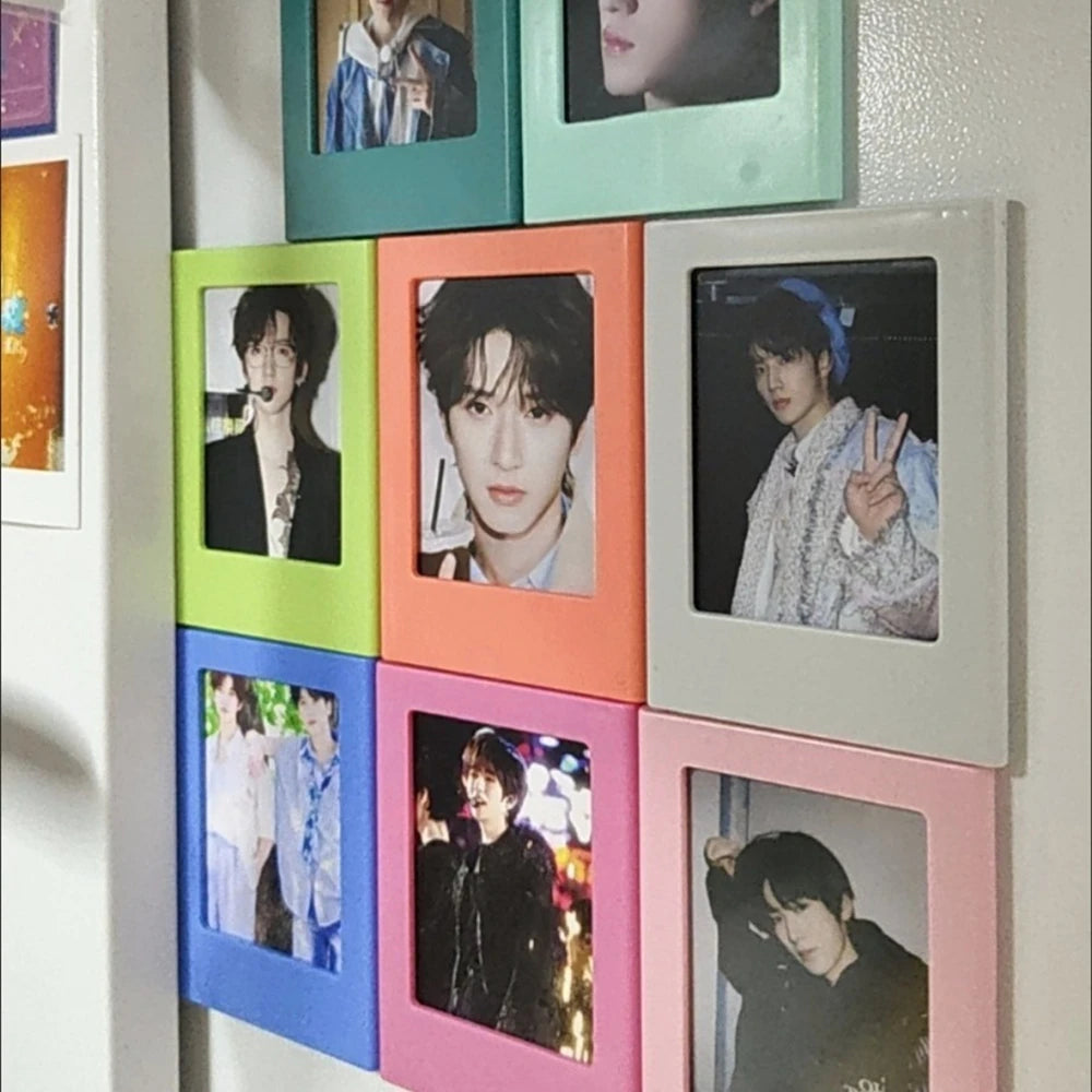 Nuevos marcos magnéticos para fotos para refrigerador, marcos de fotos de colores de 3 pulgadas, álbum de imanes para nevera, regalo de San Valentín, aniversario