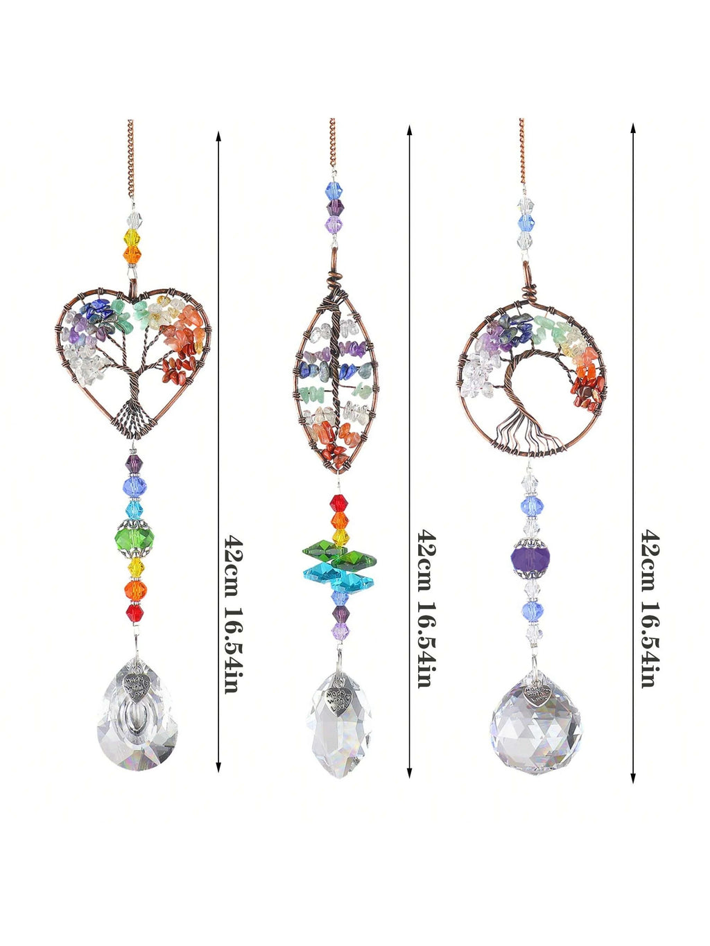 Tree of Life  Crystal Suncatchers for Windows Hanging Sun Catchers Decor with Prisms for Home Indoor Outdoor Car Making Rainbows