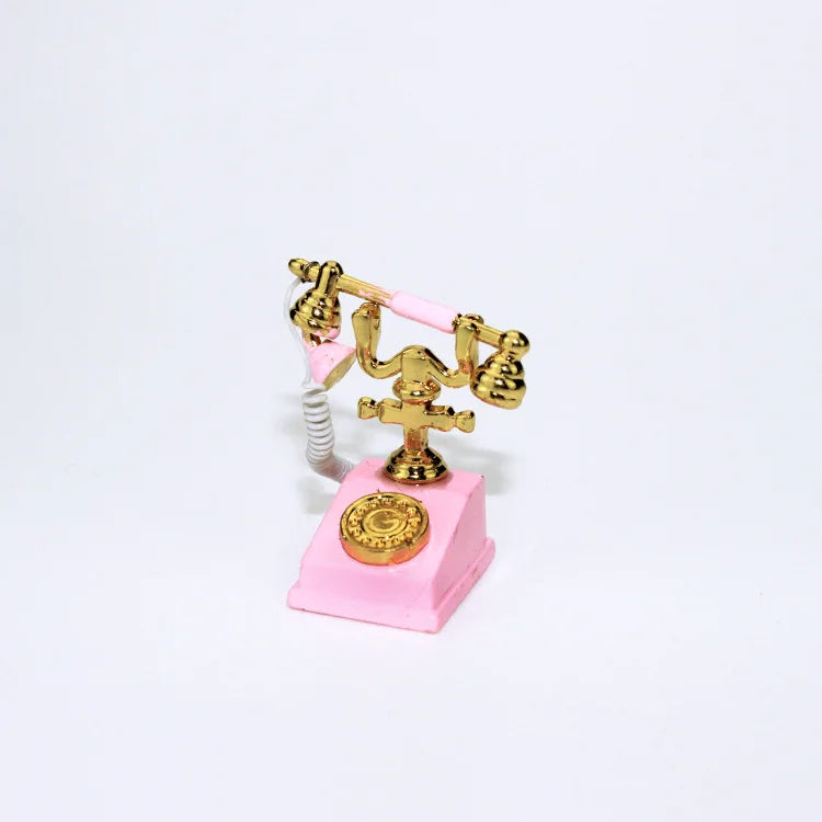 ZAKKA Miniaturas Estudio Estantería Decoración Hogar Lindo Gato de Dibujos Animados Retro Escritorio Gramófono Adorno Artesanía Accesorios Casa de Muñecas Juguete Regalo