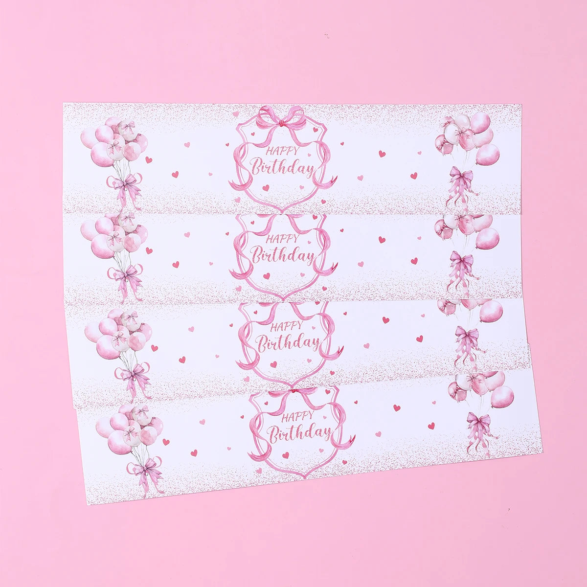 Pegatinas de botellas con lazo rosa, decoración de fiesta de 1er cumpleaños, para niñas, bodas, fiestas de cumpleaños, suministros, recuerdos, decoración de baby shower