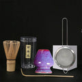 Juego de té japonés Matcha de 4 piezas, seguridad de bambú, cuchara de té, juego de té, herramientas para remover el té, accesorios de cocina