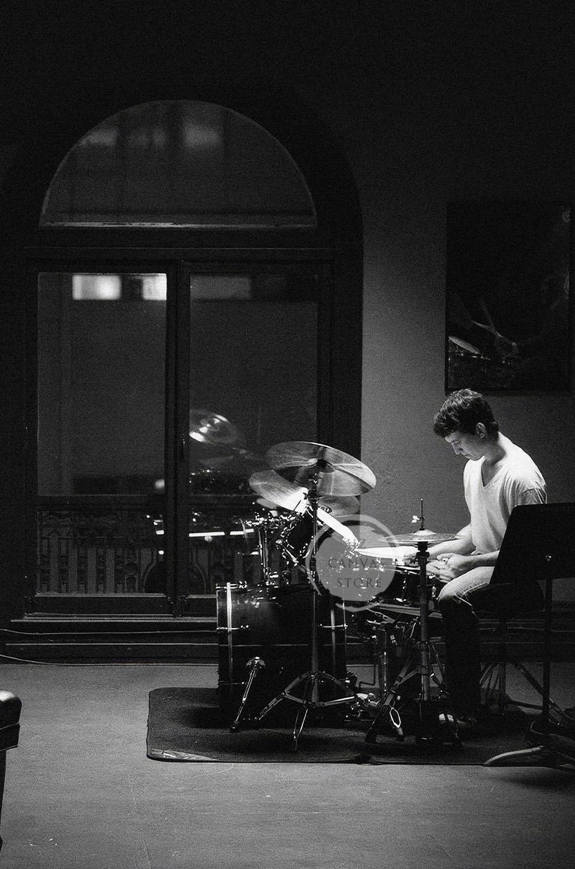 Whiplash/Taxi Driver - Póster de cine - Impresión fotográfica minimalista - Arte cinematográfico en blanco y negro - Película de música jazz - Drama criminal - Decoración de pared