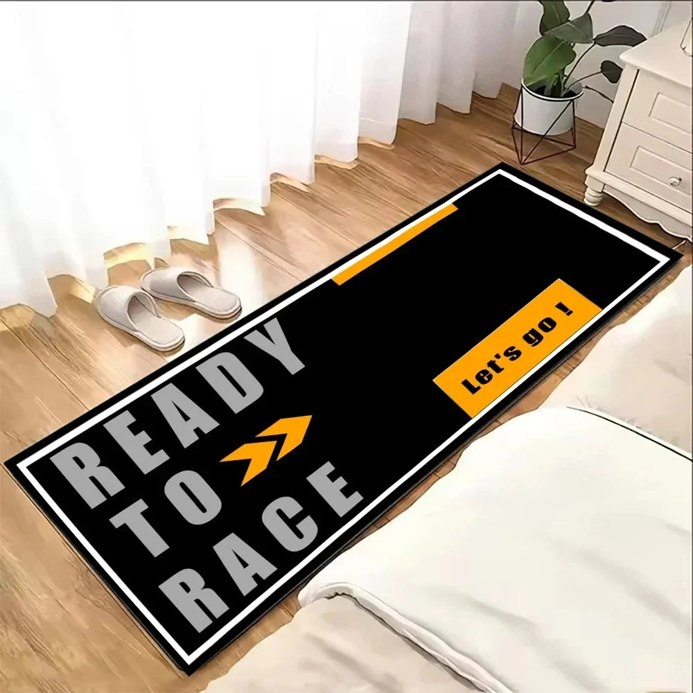 Alfombra de Estacionamiento de Motocicletas VIKAMA, Suave y Antideslizante, Manta para Cabecera de Dormitorio, Área de Exhibición, Alfombra Decorativa, Decoración del Hogar