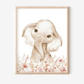 Póster de lienzo de animales lindos, elefantes, jirafas y gatos, con diseño moderno nórdico, para sala de estar, sala de juegos, habitación de niños y decoración del hogar