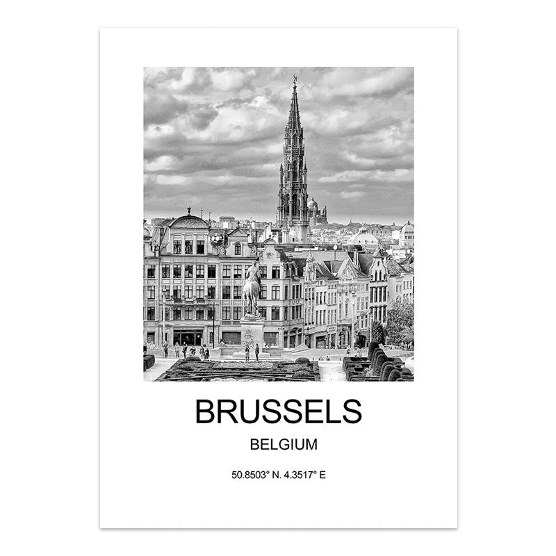 City Poster New York London Paris Wall Art for Livingroom Decoration Picture on The Wall Sheets for Paintings Canvas Home Decor