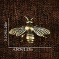 Latón Mantis Grillo Abeja Libélula Insecto Pequeños Adornos Mascota de té Artesanías decorativas de mesa Adornos de animales Adornos de insectos