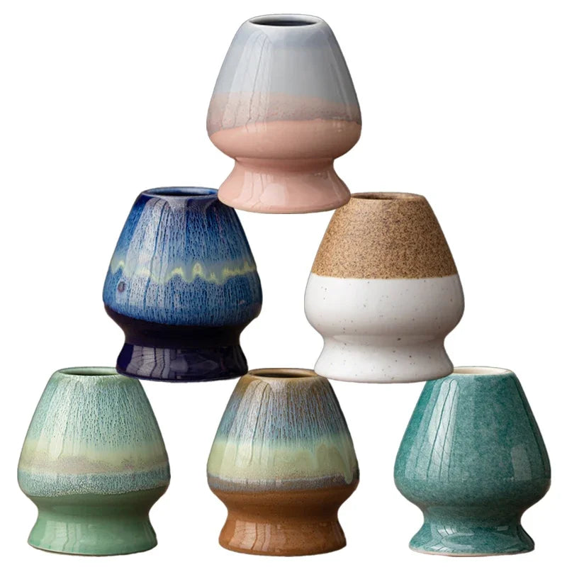 Soporte Cerámico para Batidor de Té Matcha para Comedor, Casa de Té, Ceremonia de Matcha, Soporte para Chasen de Té Verde, Cuenco, Utensilios de Té