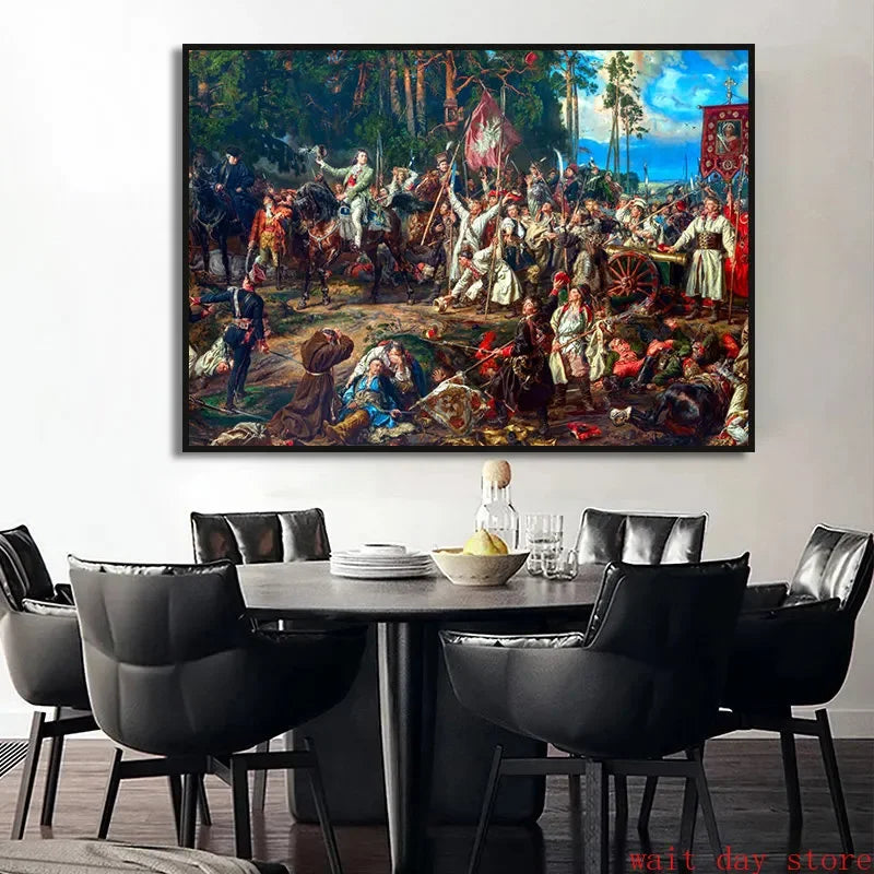 Stanczyk Jan Matejko Póster Vintage Cuadro en Lienzo Antiguo Impresión de Arte Retro Decoración del Hogar Decoración de Pared Regalo