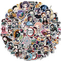 100 autocollants Demon Slayer, anime japonais, pour graffiti, skateboard, réfrigérateur, carnet, bagages, autocollant imperméable