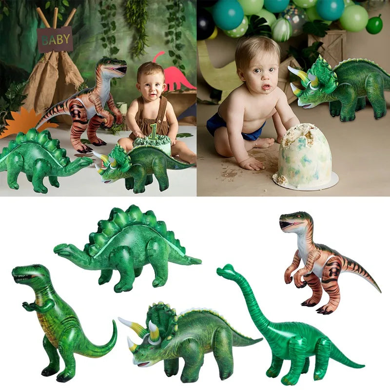 Décoration de fond de fête dinosaure, décorations d'anniversaire dinosaure, décor de baby shower pour garçons, fournitures de fête d'anniversaire jungle safari