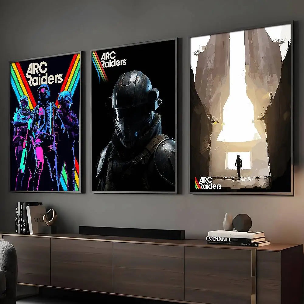 A-Arc R-Raiders Póster de juego HD Arte Pegatina de pared impermeable para decoración de sala de estar o bar