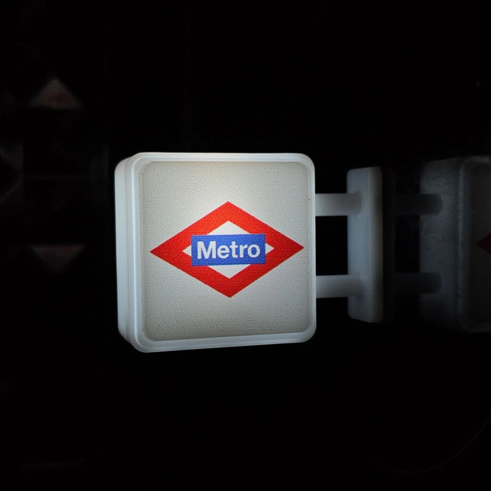 Japan Subway Light Sign 3d Fridge Magnets Luminous Refrigerator Sticker Osaka Kyoto Magnetic Jr Travel Souvenir Magnetic Sticker