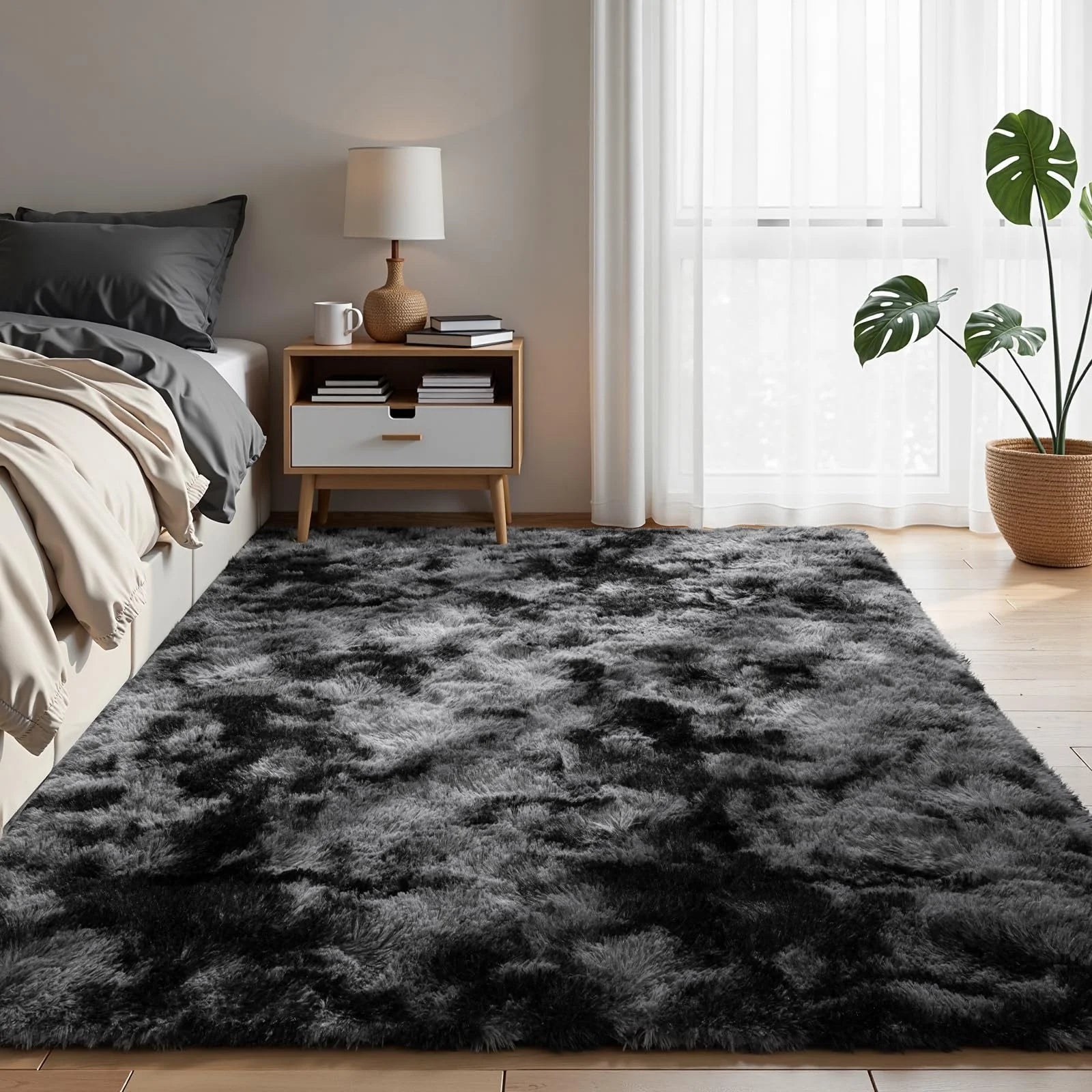 Alfombra para sala de estar VIKAMA, alfombrilla de felpa suave y esponjosa para dormitorio, sala de juegos de guardería, dormitorio, decoración del hogar